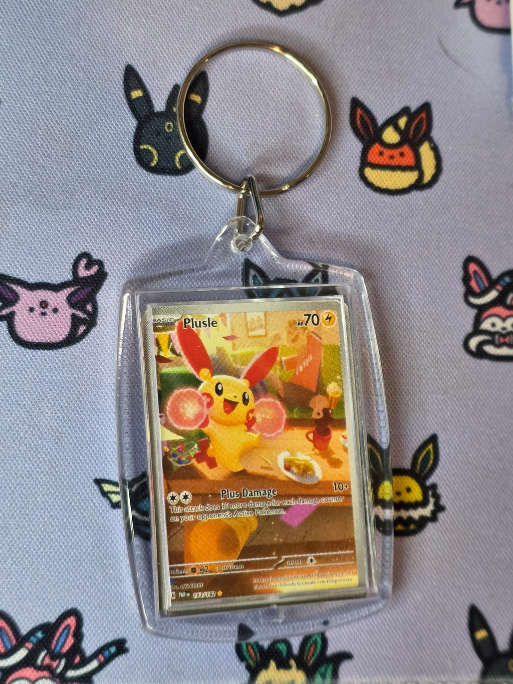 Custom Pokemon Card Keychain (2-sided)