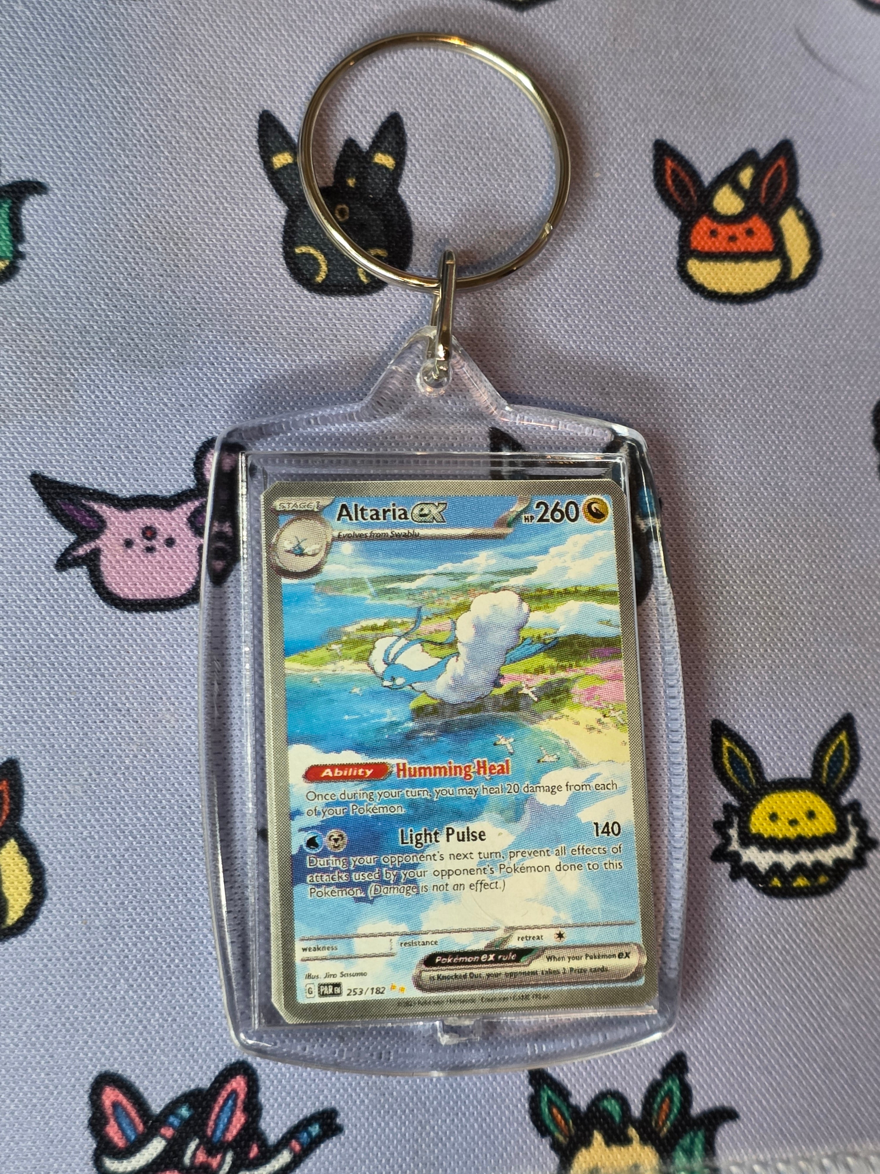 Custom Pokemon Card Keychain (2-sided)