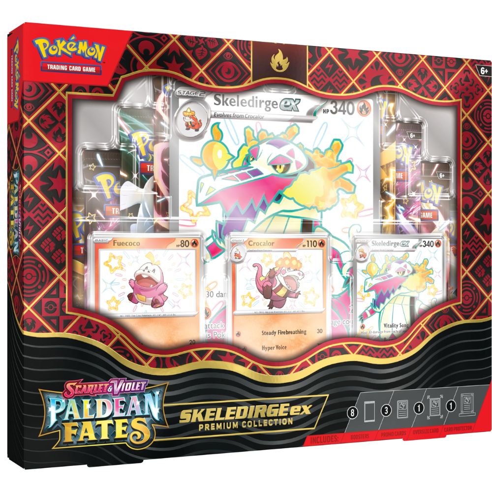 Pokémon TCG: Scarlet & Violet-Paldean Fates Skeledirge ex Premium Collection image 0